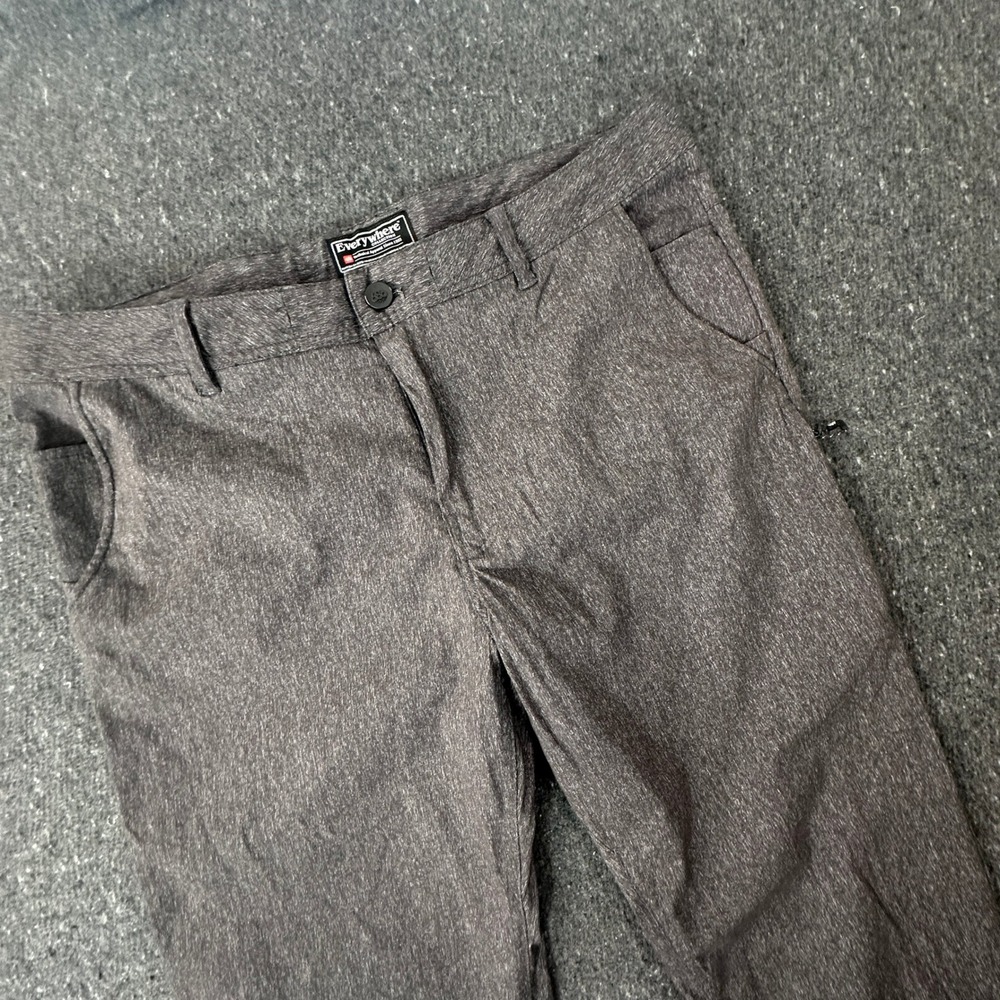 686 Everywhere Pants Mens 36x34 Charcoal Slim Fit Technical Chino Trousers